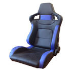 Sièges réglables/voiture de sport de emballage bleus de PVC et noirs Seat avec le glisseur simple