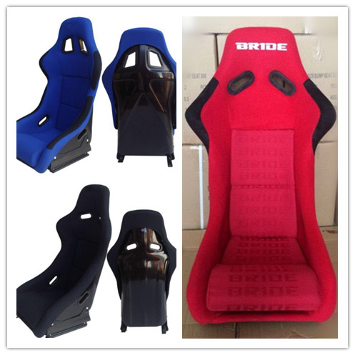 Sport noir rouge emballant des sièges avec l'installation simple de glisseur simple ou double