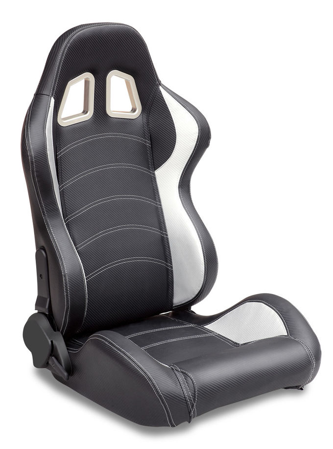 Sièges de voiture automatiques de emballage en cuir de sport de style de Sparco/sièges de emballage noirs et blancs