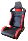 Sièges réglables/voiture de sport de emballage rouges de PVC et noirs Seat avec le glisseur simple