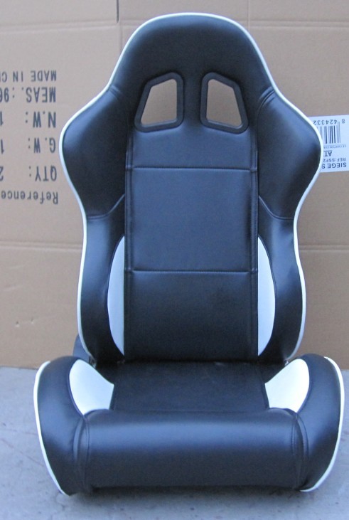 Coutume noire/blanche emballant des sièges entièrement Reclinable 89 * 69 * 55 cm